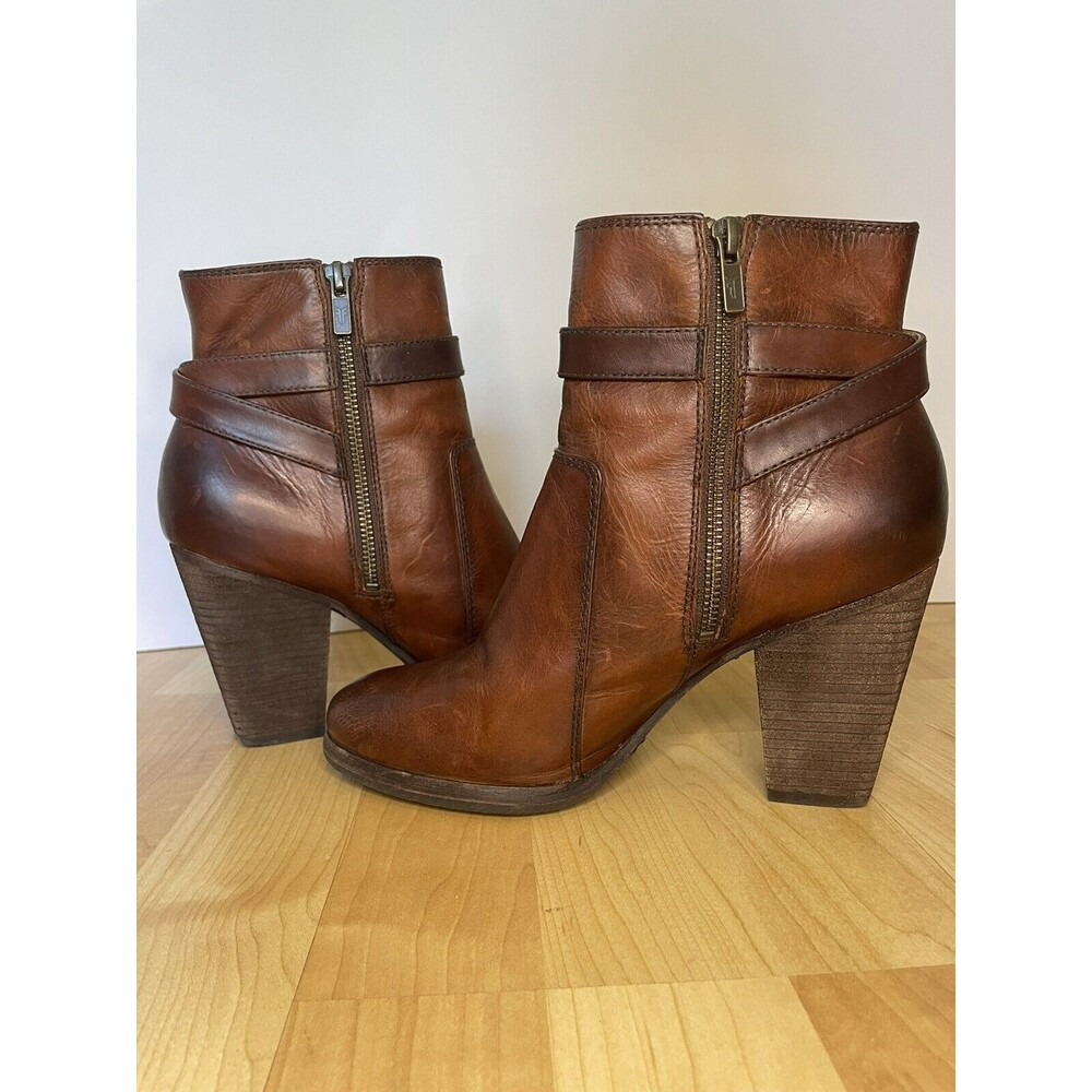 Frye Women’s Patty Riding Leather Ankle Boots Size 9.5 - Picture 6 of 14